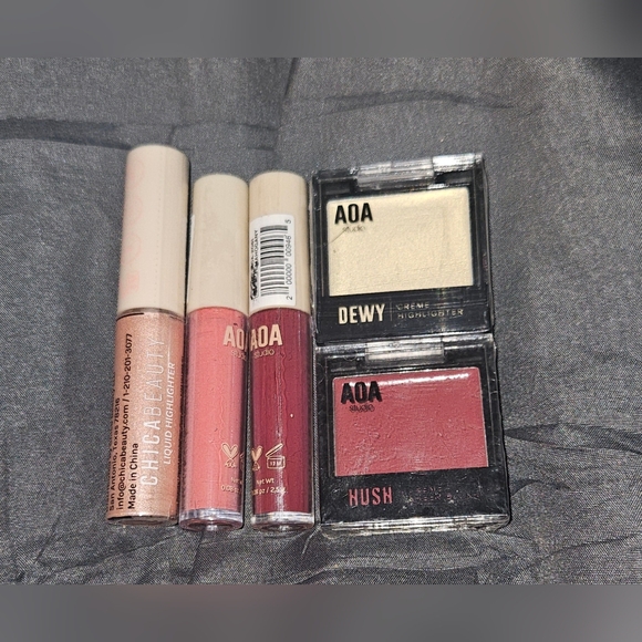 Liquid Highlighter, Liquid Blush, Cream Blush & Cream Highlighter Bundle BNIB - Picture 1 of 11